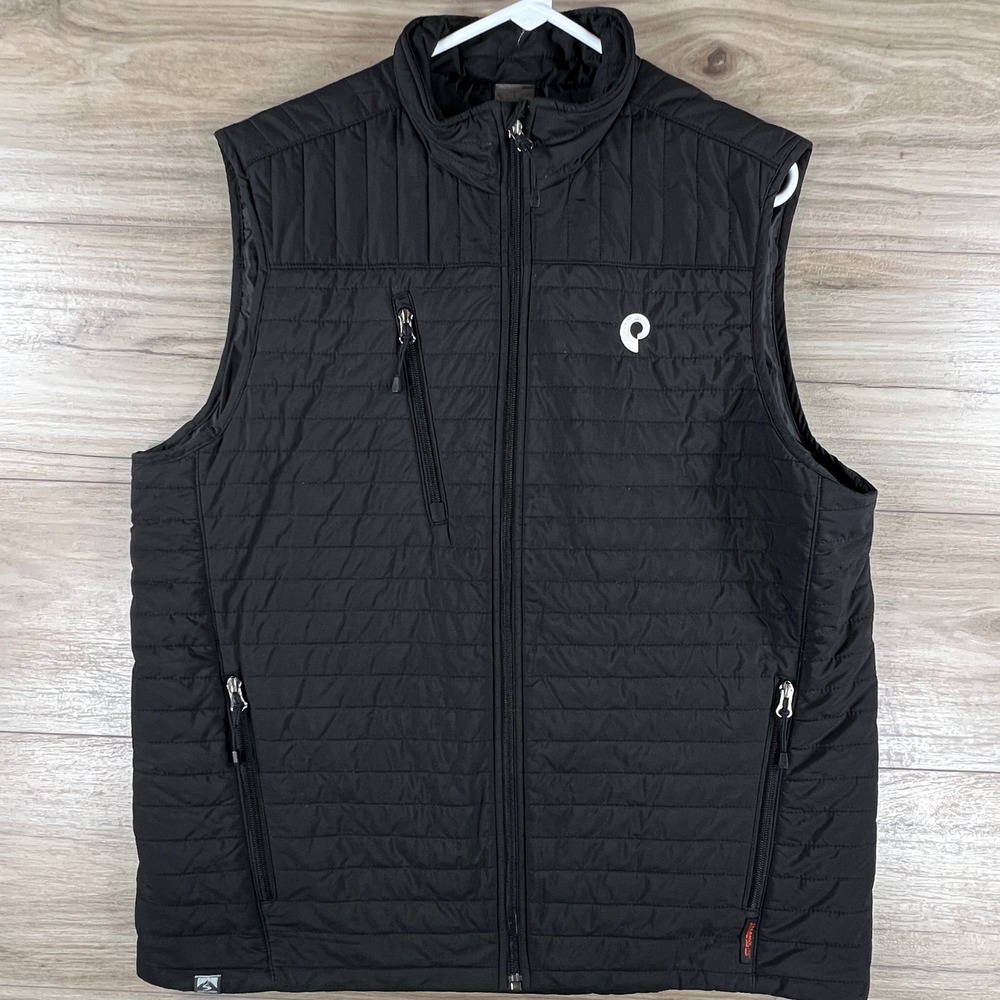 Storm Creek Mens Thermolite Insulated Quilted Vest Black Size Large Full Zip